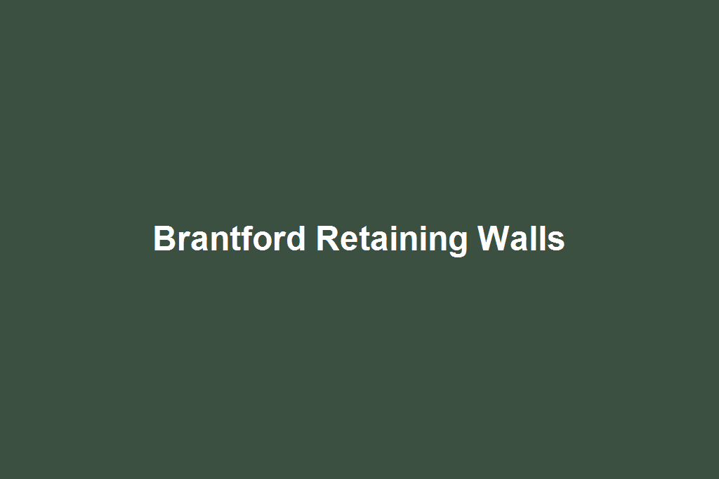 Professional retaining wall installation in Brantford, Ontario